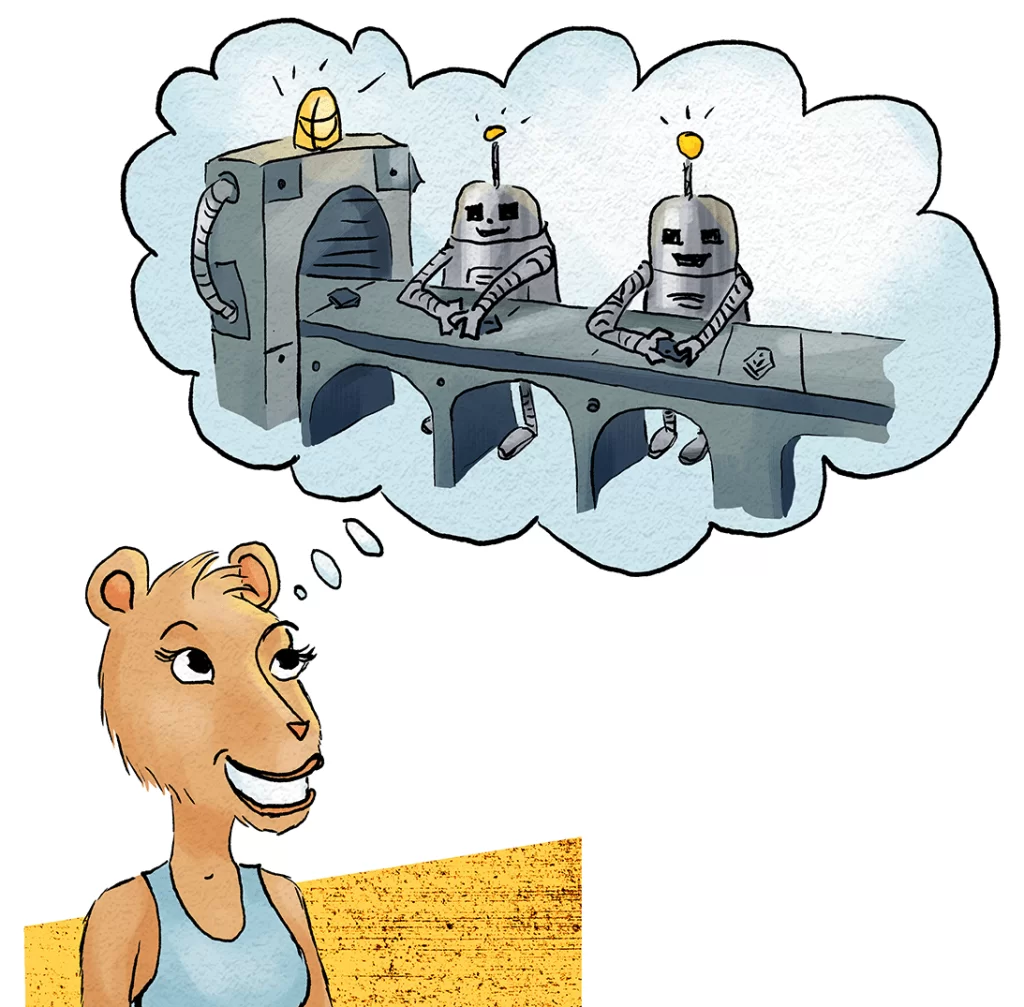 Princess Capybara thinking about automation