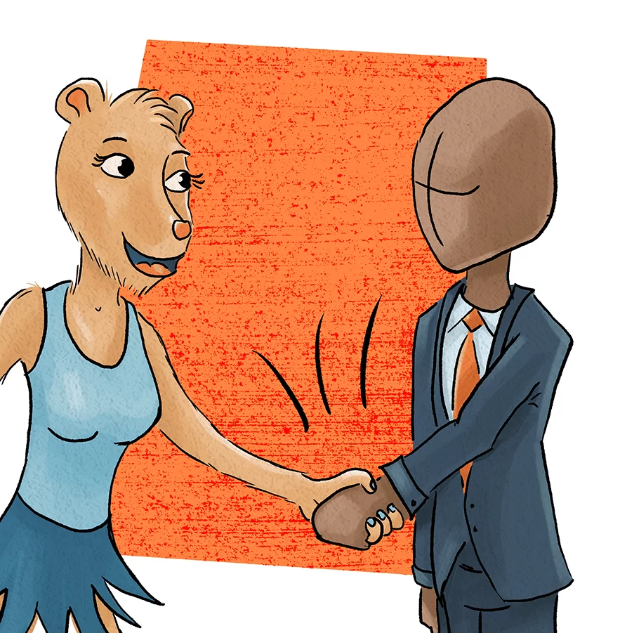 Princess Capybara closes a deal!