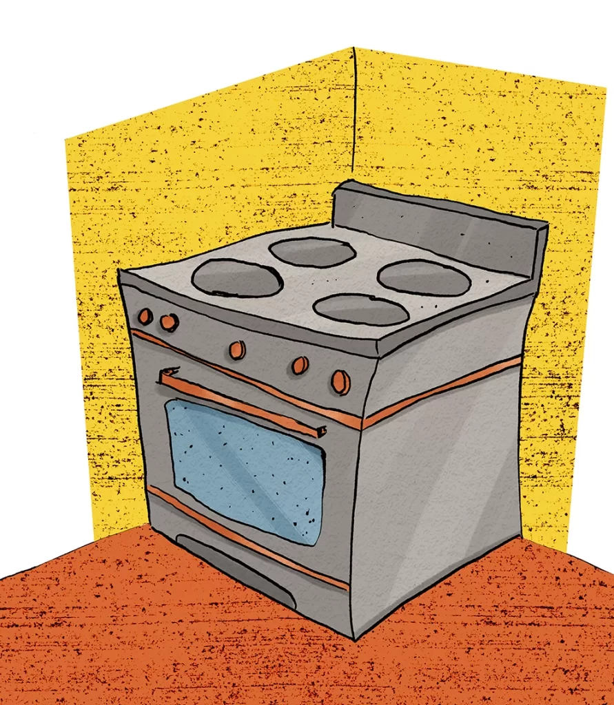 An old-fashioned homestyle oven