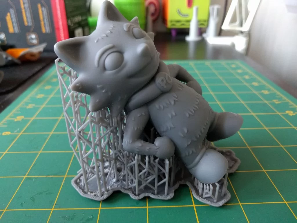 3D-printed mockup of Process Cat Desk Buddy.