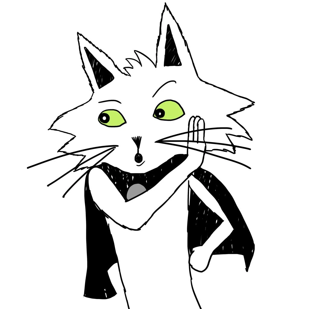 Cartoon illustration of Process Cat